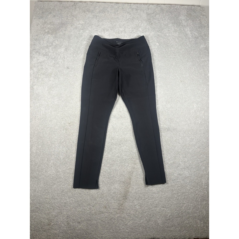 Athleta Leggings Womens Medium Black Stellar Tight Pants Commute Travel Casual
